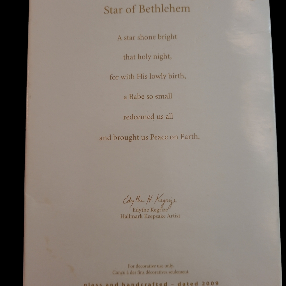 2009 Hallmark Keepsake Ornament Star Of Bethlehem - Picture 6 of 7